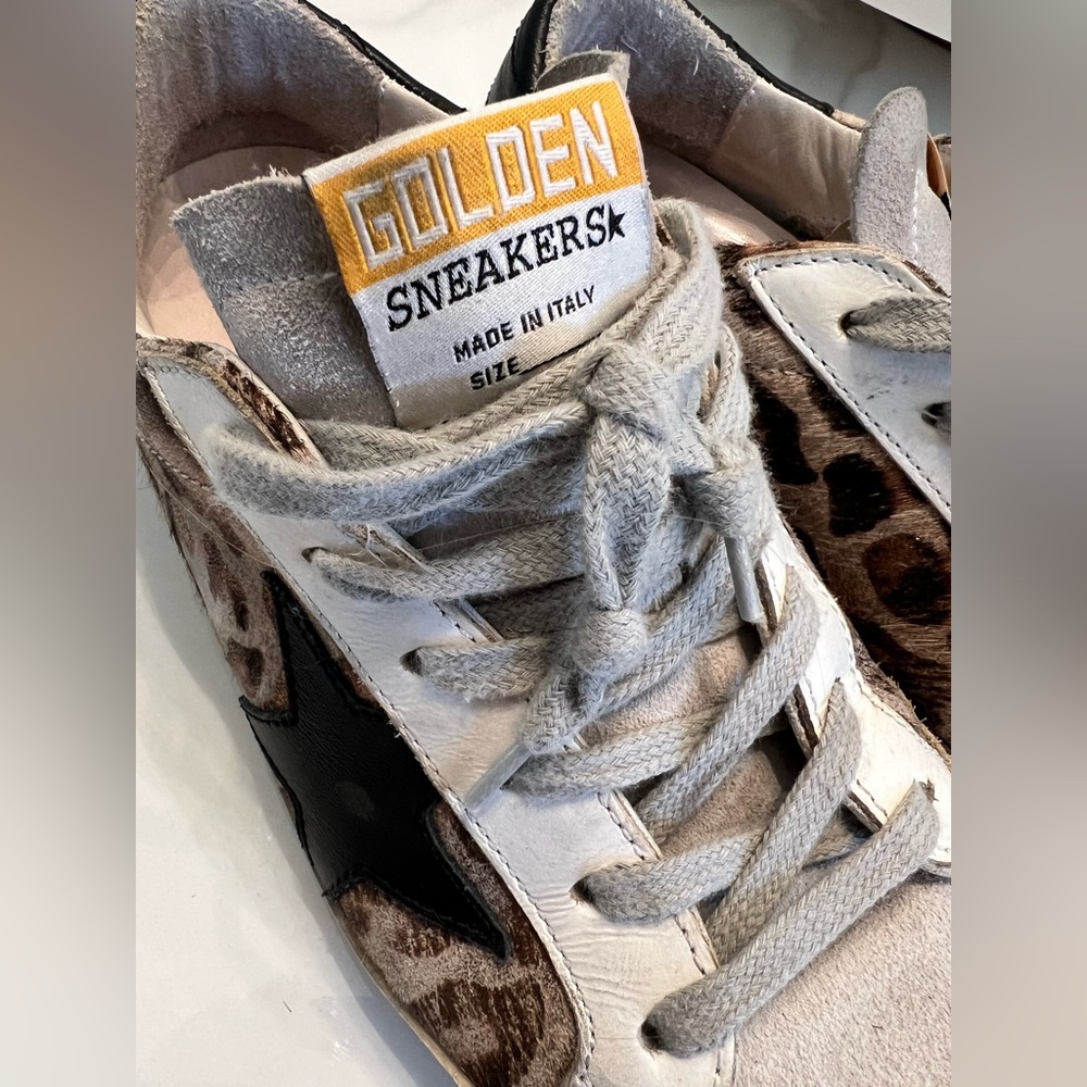 Lightly used Golden Goose animal print sneakers - Size 5 - great condition - Picture 2 of 5